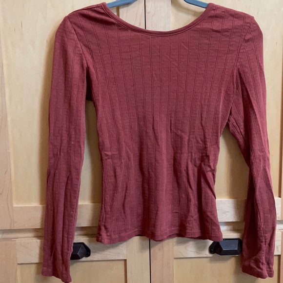 Outerknown Joni long sleeve Pointelle Tee - Picture 2 of 7